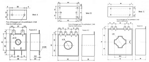 Trasformatori amperometrici dimensioni- Current transformers dimensions