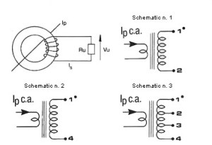 Trasformatore_Amperometrico_Schema Current transformer schematic