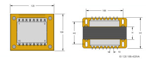 EI120 TRG Trasformatori a Giorno Quote-Open Transformers 